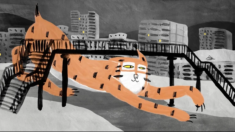 Ausschnitt aus dem Film "Un lynx dans la ville"